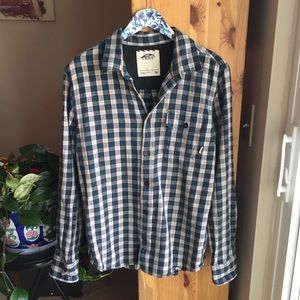 Men’s Vans Plaid Button Down Shirt, Size Medium